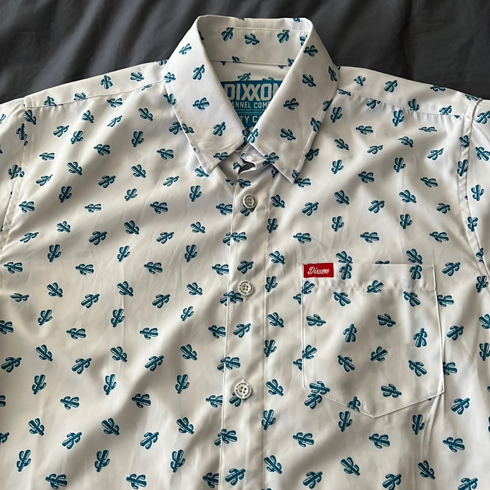 Mens Medium Dixxon Short Sleeve Party Shirt